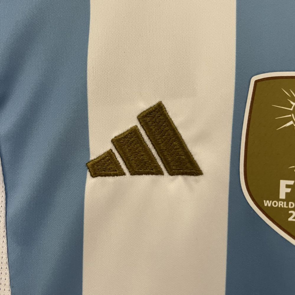 Argentina Home Soccer Uniform Kids Kit Jersey+Shorts 2024