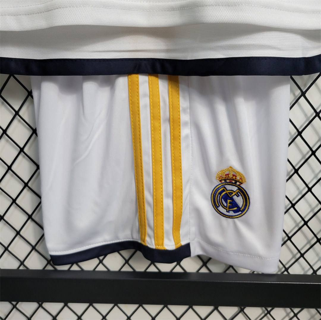 Real Madrid Soccer Jersey Home Kids Kit Jersey+Shorts 2023/24