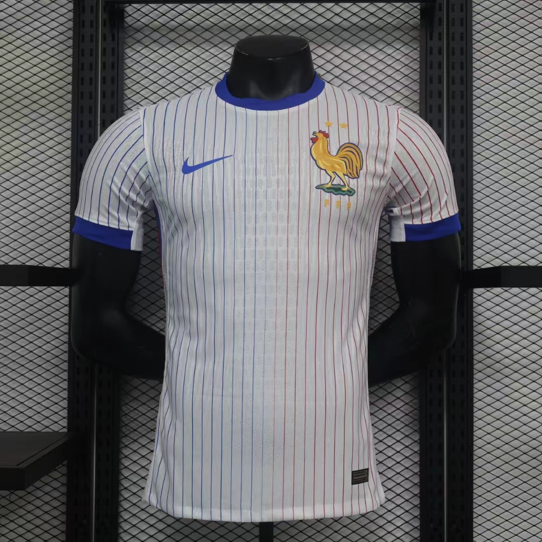France Authentic Soccer Jersey Away Shirt EURO 2024
