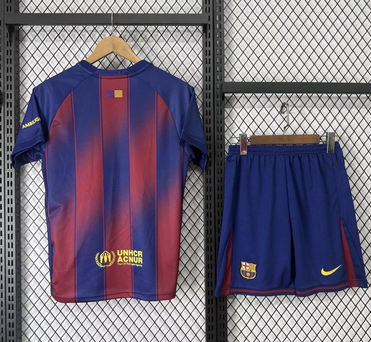 Barcelona Home Soccer Kids Kit Jersey+Shorts 2025/26