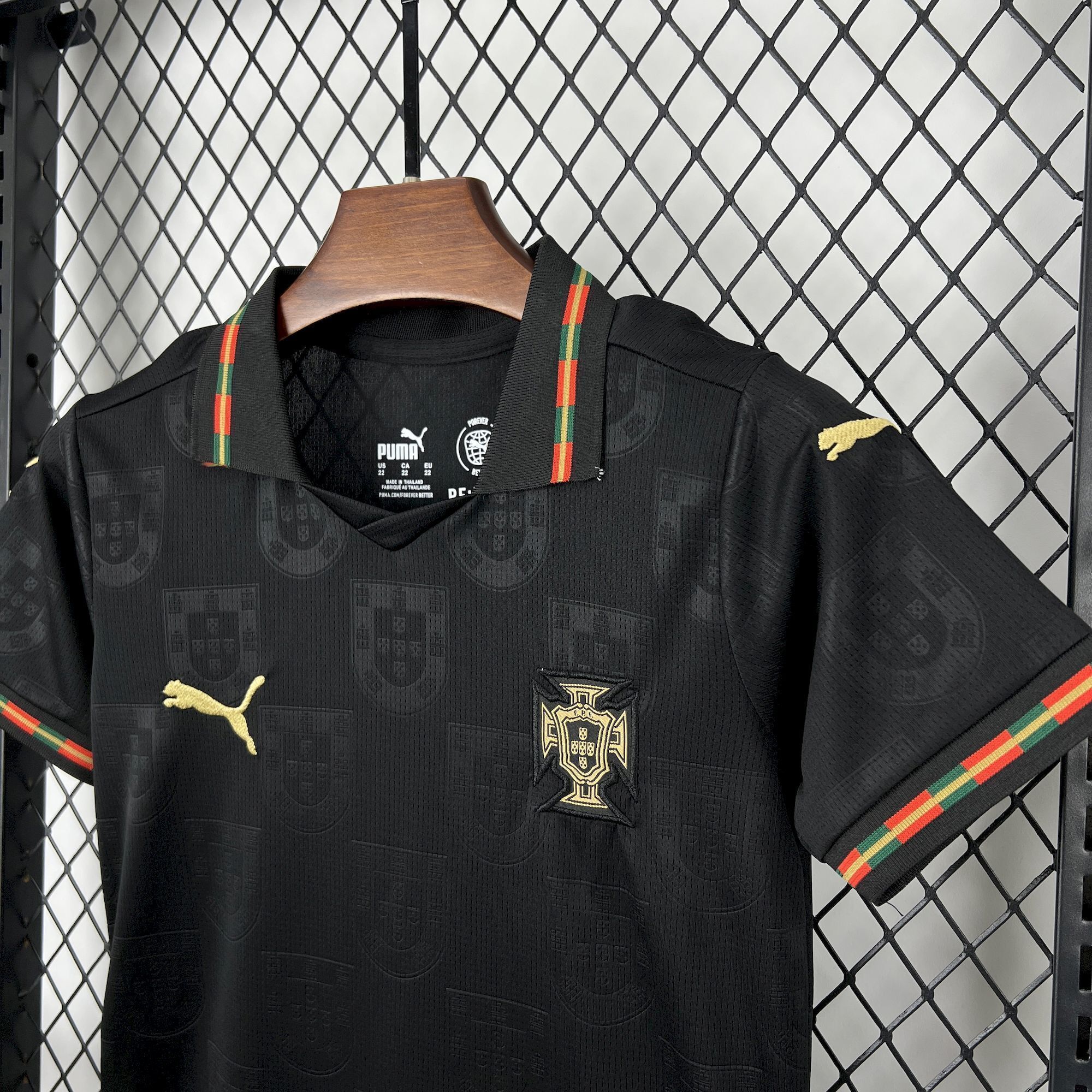 Portugal Away Football Uniform Kids Kit Jersey+Shorts World Cup 2026