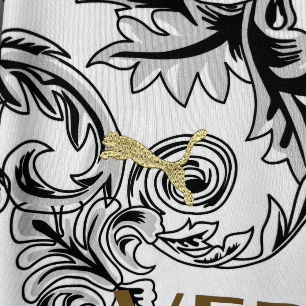 Italy Soccer Jersey x Versace White Special Edition Custom Shirt 2024