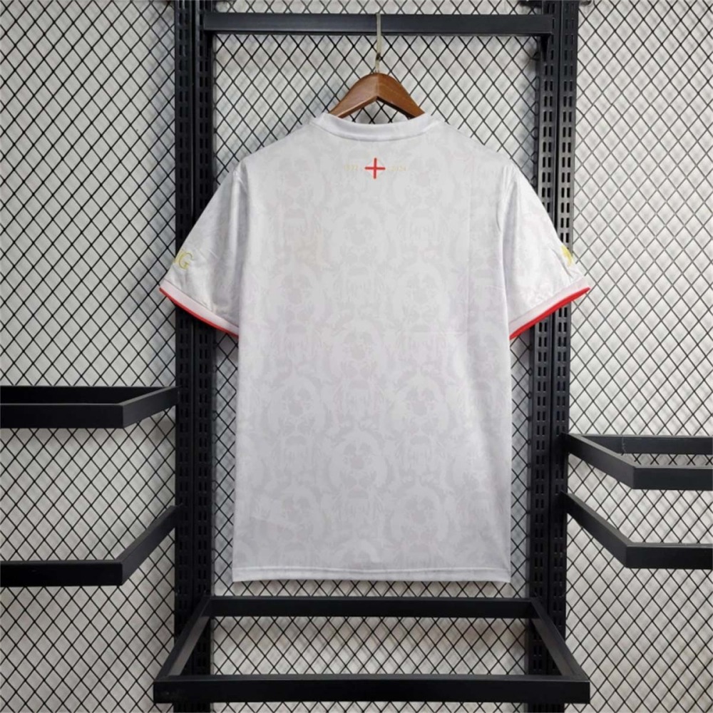 England Soccer Jersey White Comma Special Edition Kit Custom Shirt EURO 2024