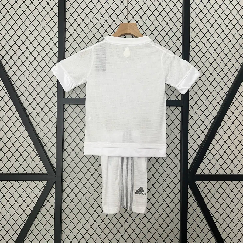 Real Madrid Retro Jersey Home Kids Kit Jersey+Shorts 2015/16