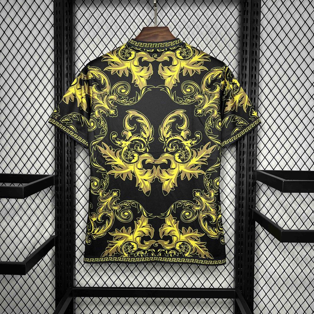 Italy Soccer Jersey x Versace Gold Special Edition Custom Shirt 2022