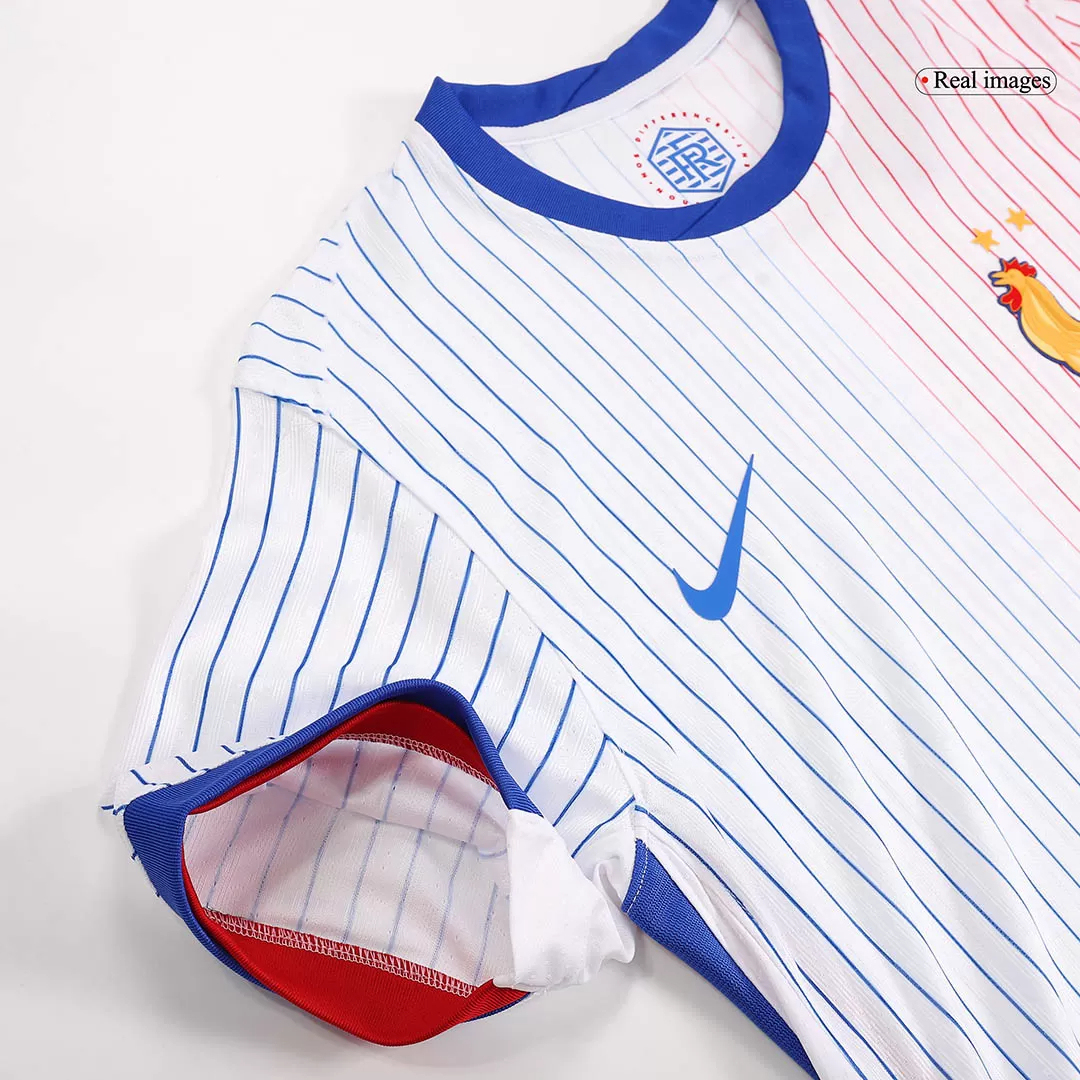 France Authentic Soccer Jersey Away Shirt EURO 2024