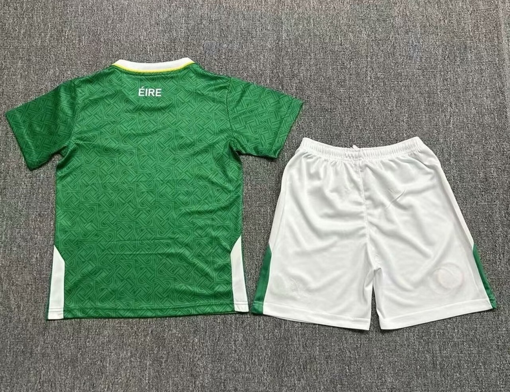 Ireland Soccer Jersey Home Kids Kit Jersey+Shorts 2024