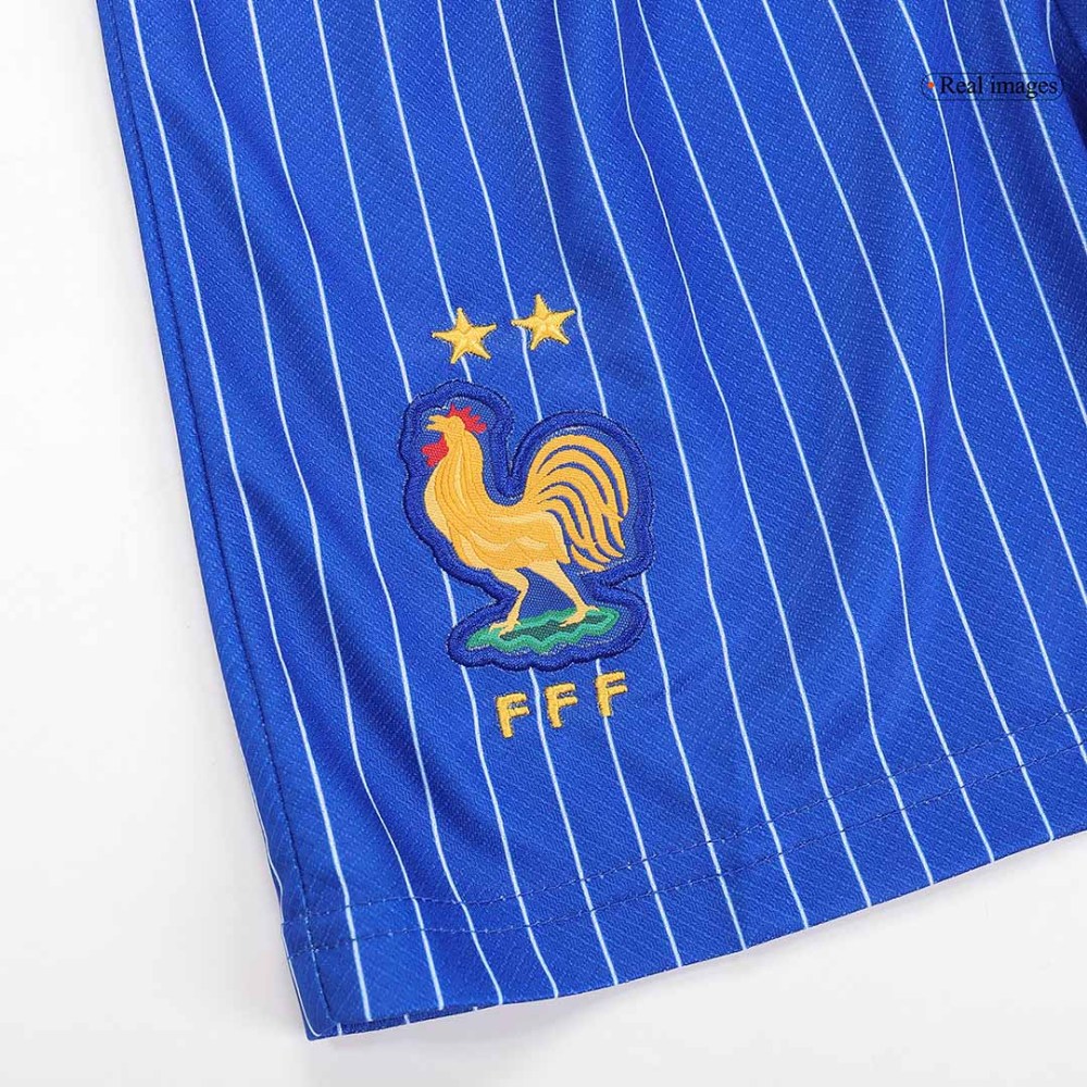 France Away Football Uniform Kids Kit Jersey+Shorts EURO 2024