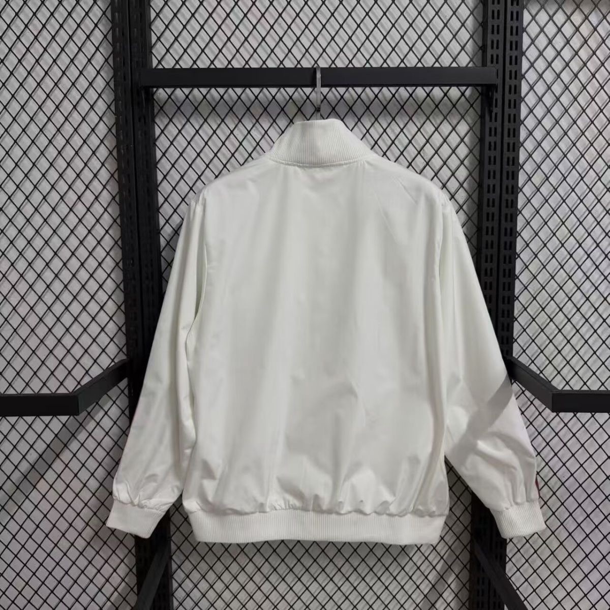 AC Milan Retro Windbreaker Jacket White&Red 2017/18