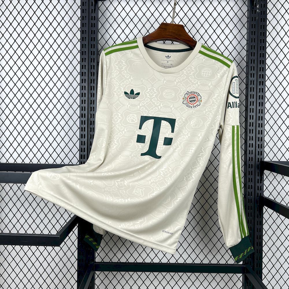 Bayern Munich Soccer Jersey Oktoberfest Special Edition Long Sleeve Shirt 2025/26
