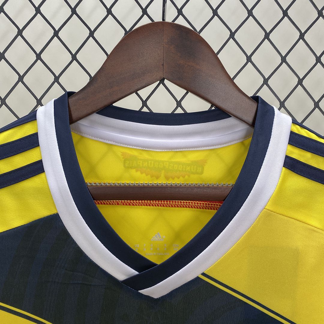 Colombia Retro Soccer Jersey Home Custom Shirt 2014