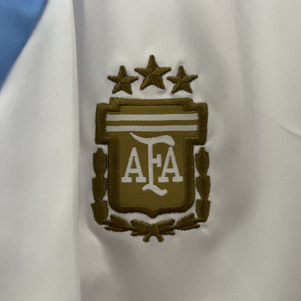 Argentina Home Soccer Uniform Kids Kit Jersey+Shorts 2024