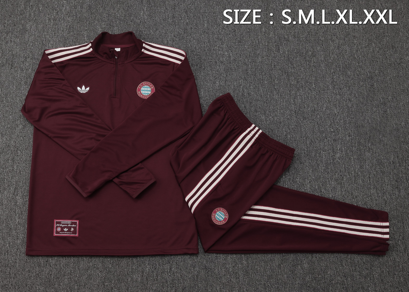 Bayern Munich Training Kit (Sweatshirt+Pants) Red 2025/26
