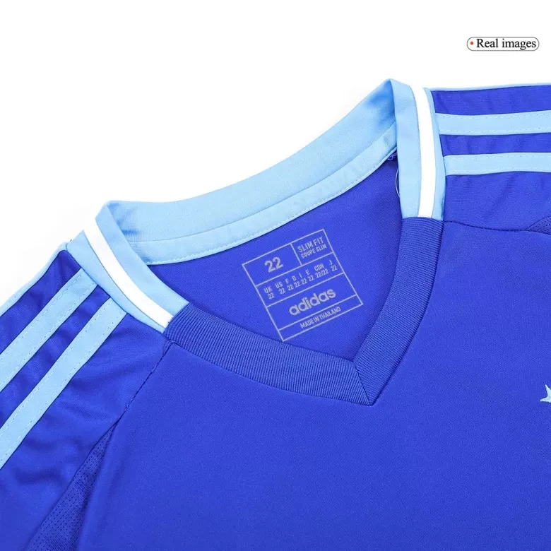 Argentina Away Soccer Uniform Kids Kit Jersey+Shorts 2024
