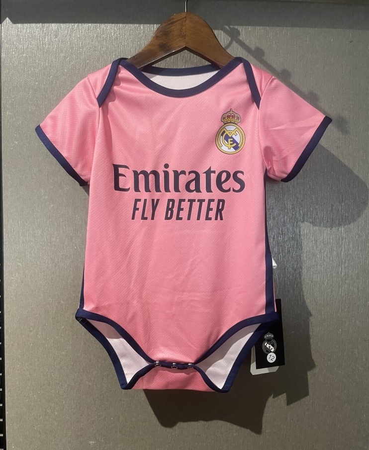 Real Madrid Soccer Jersey Pink Baby Uniform 2025/26