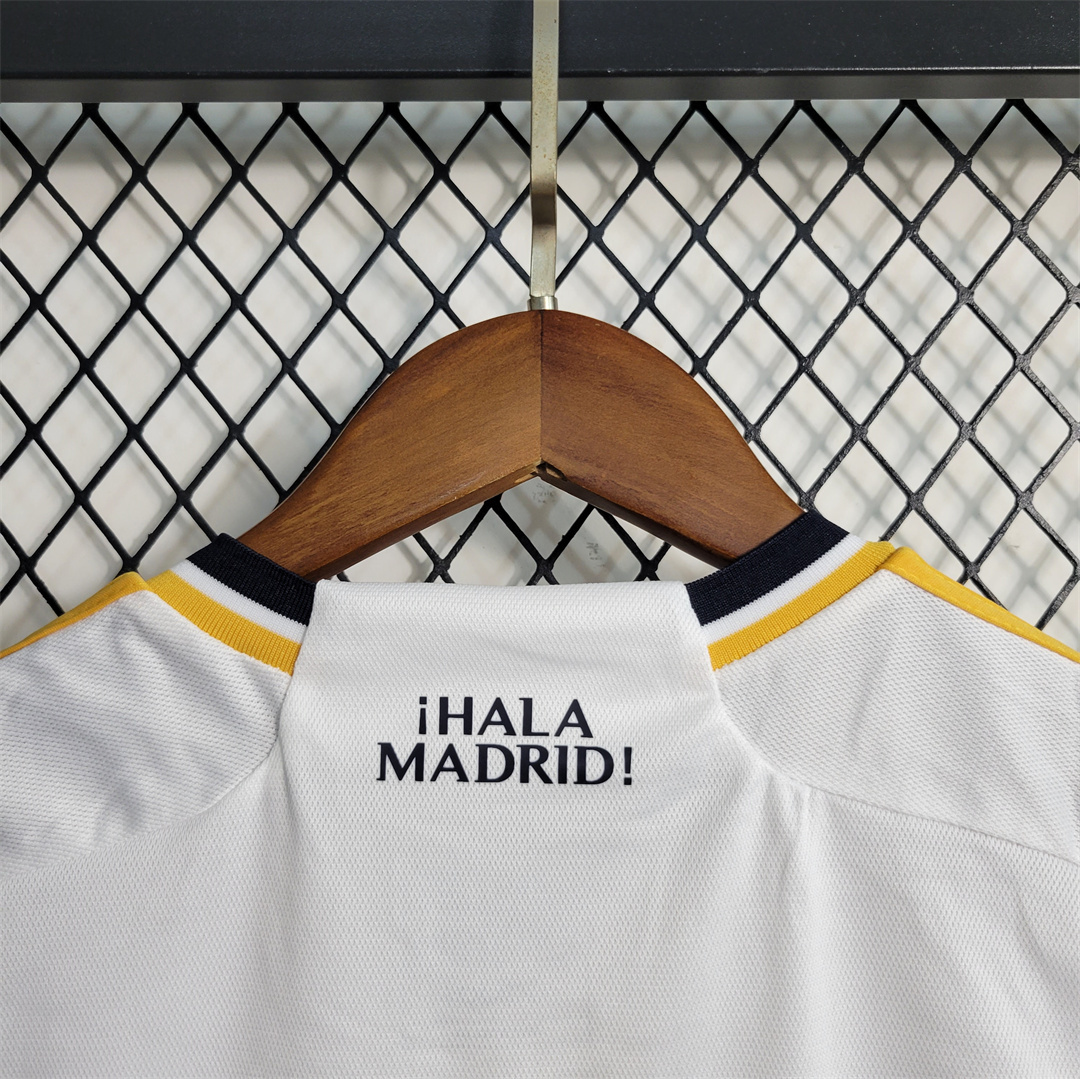 Real Madrid Soccer Jersey Home Kids Kit Jersey+Shorts 2023/24