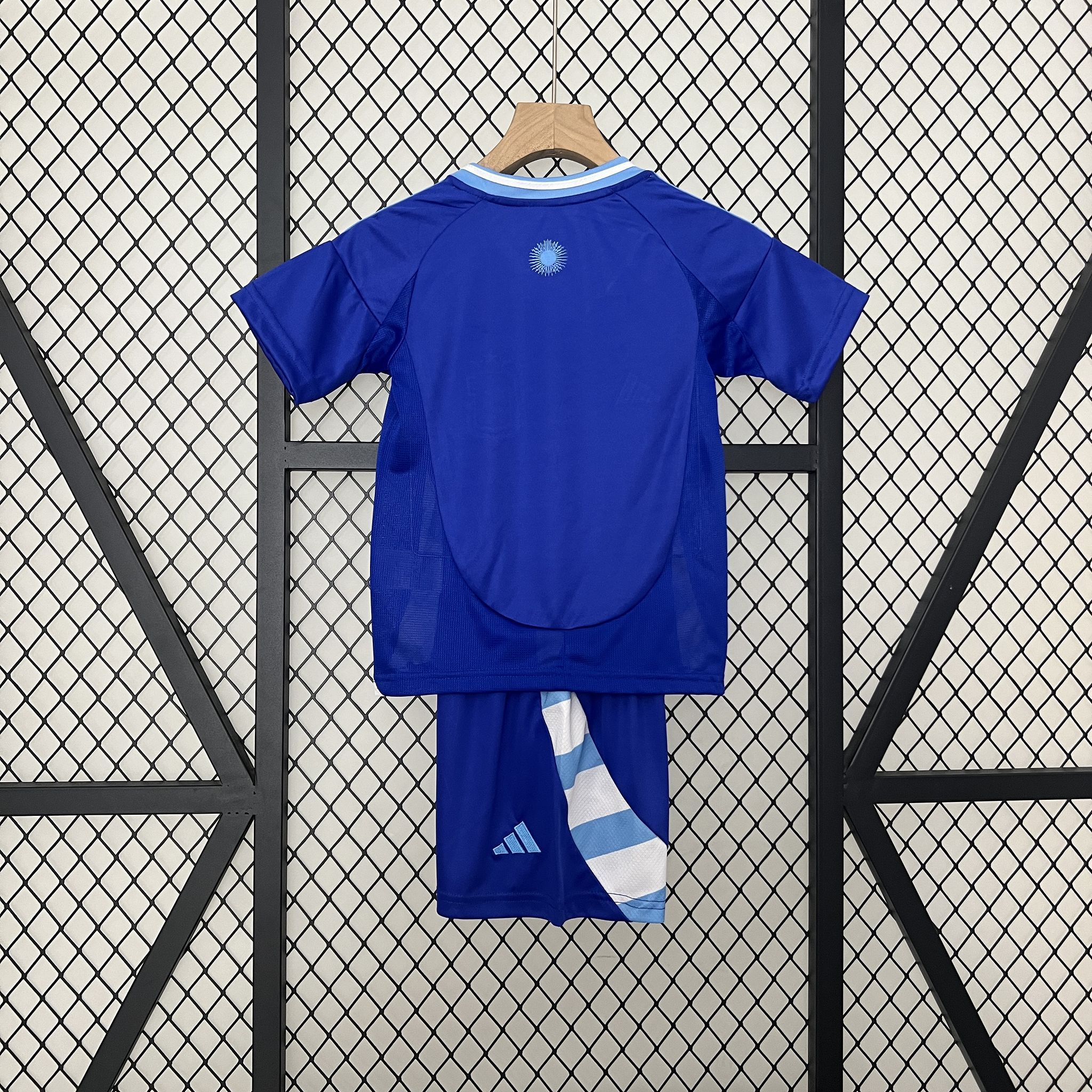 Argentina Away Soccer Uniform Kids Kit Jersey+Shorts 2024