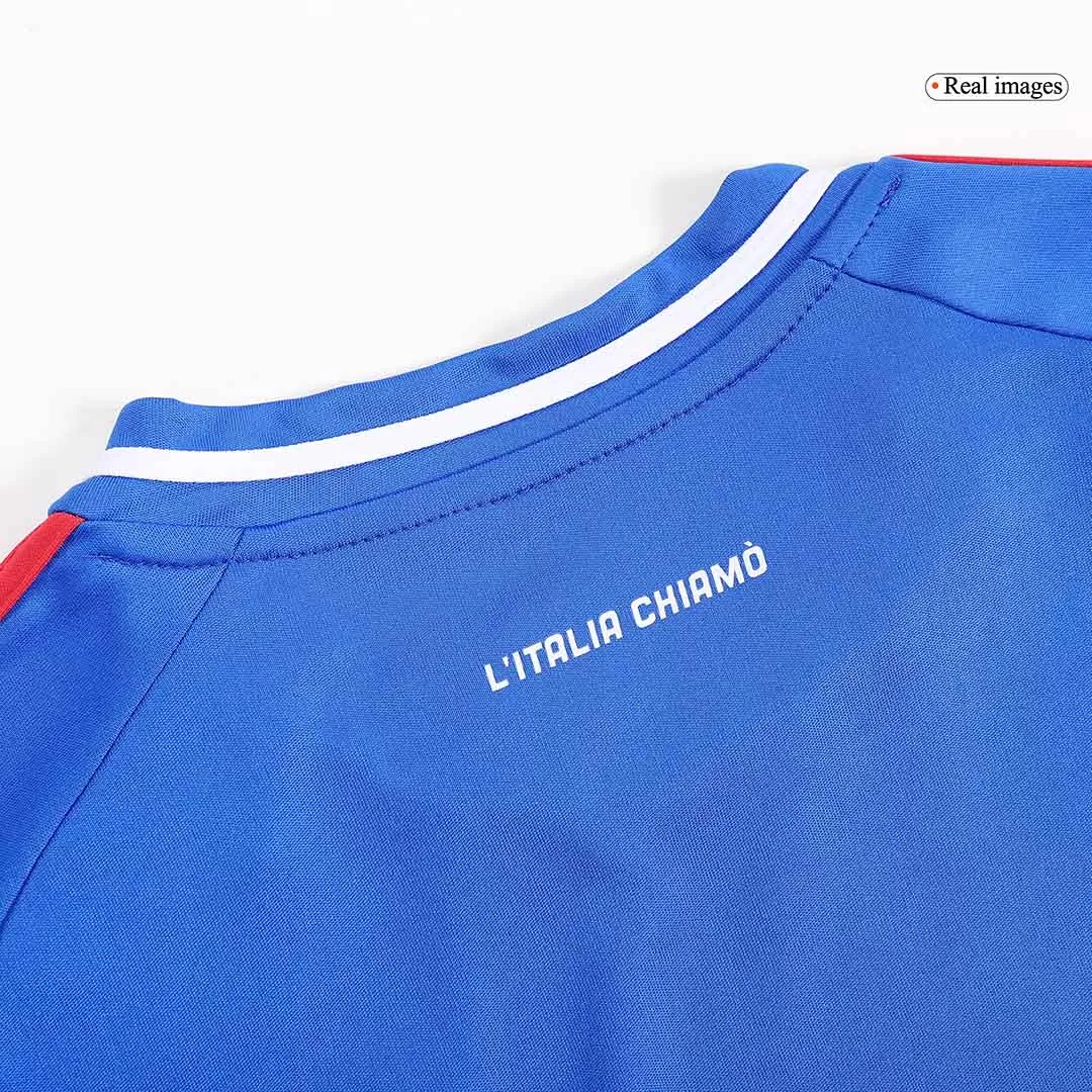 Italy Home Football Uniform Kids Kit Jersey+Shorts EURO 2024