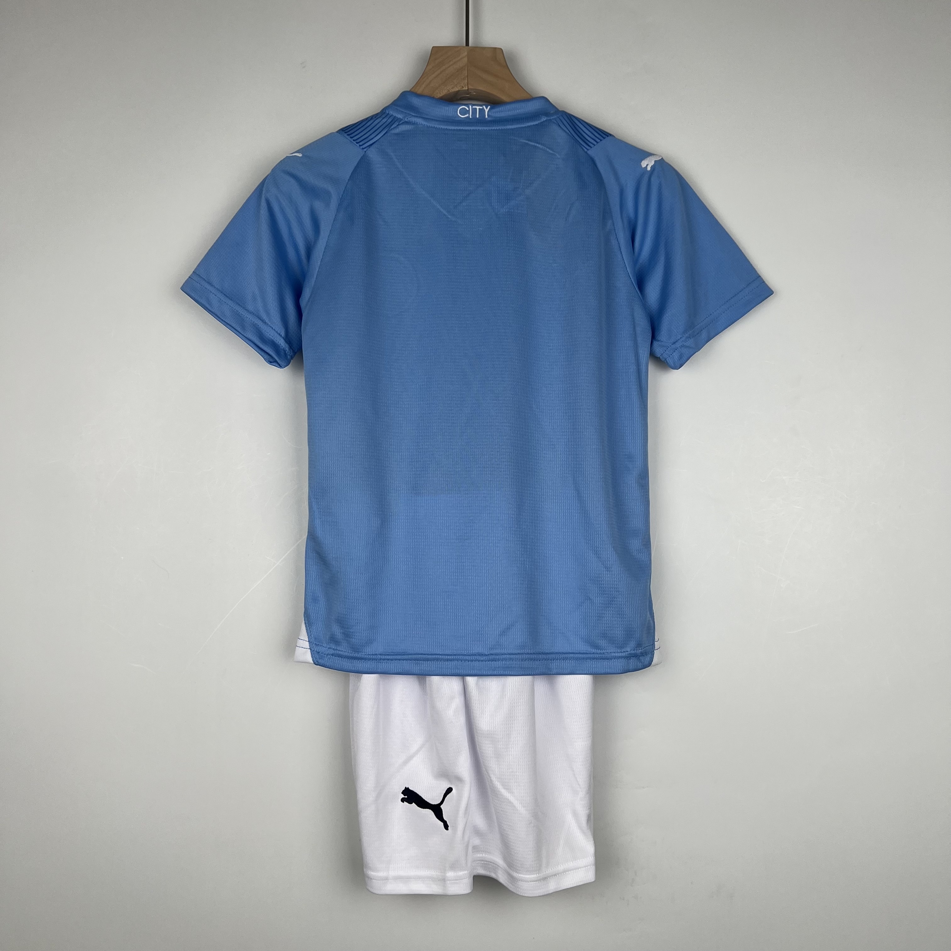 Manchester City Football Jersey Home Kids Kit Jersey+Shorts 2023/24