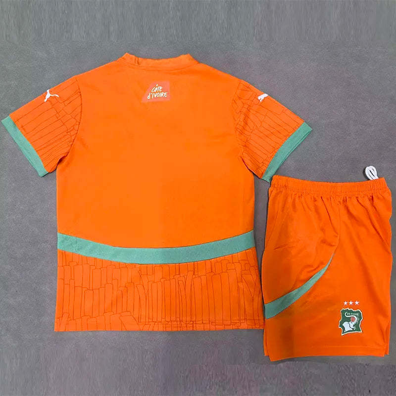 Côte d'Ivoire Soccer Jersey Home Kids Kit Jersey+Shorts 2025