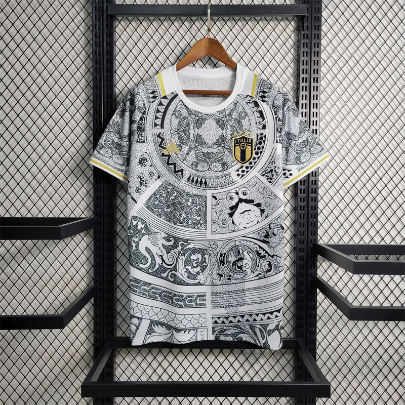 Italy Soccer Jersey White Special Edition Custom Shirt 2024