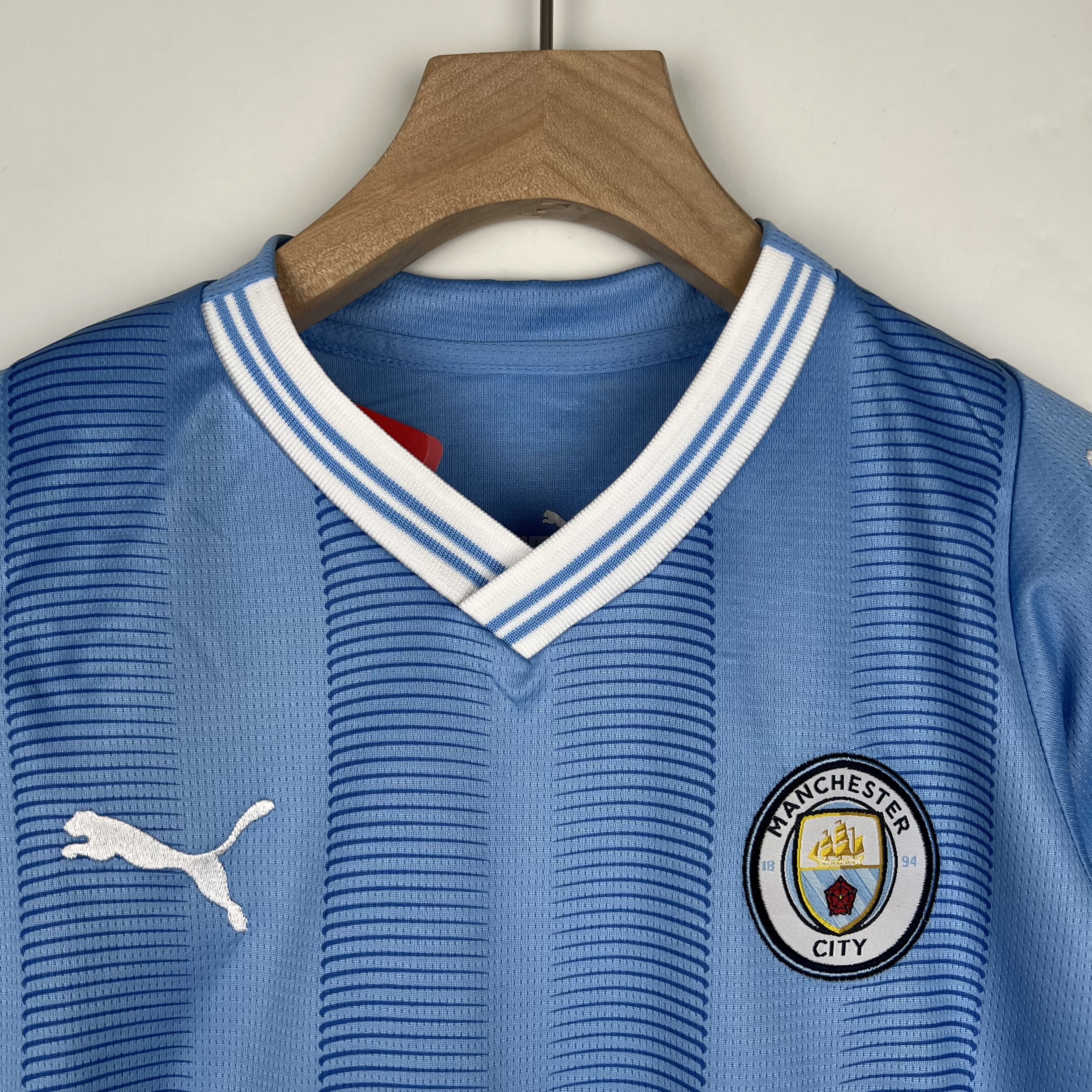 Manchester City Football Jersey Home Kids Kit Jersey+Shorts 2023/24