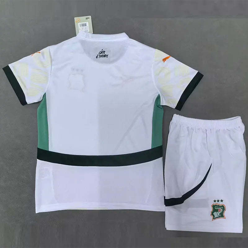 Côte d'Ivoire Soccer Jersey Away Kids Kit Jersey+Shorts 2025