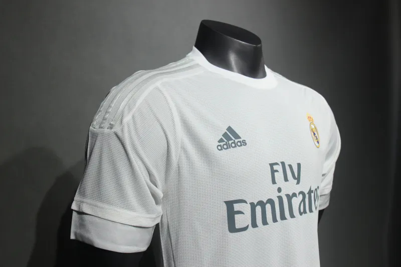 Real Madrid Authentic Retro Jersey Home Soccer Shirt 2015/16