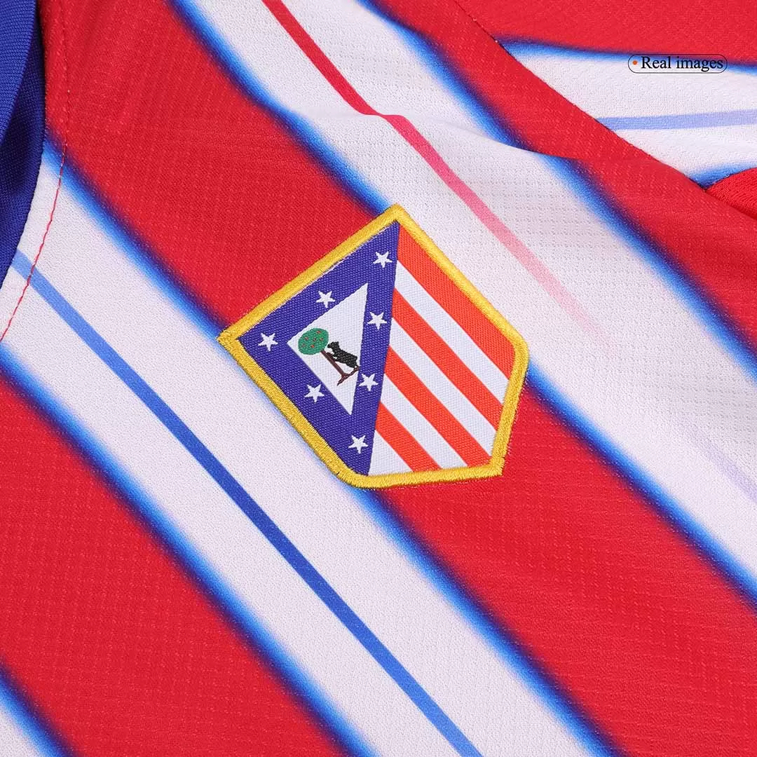 Atletico Madrid Soccer Jersey Home Kids Kit Jersey+Shorts 2024/25