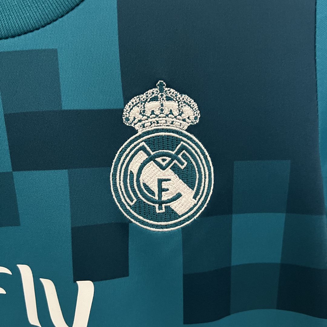 Real Madrid Retro Jersey Third Away Kids Kit Jersey+Shorts 2017/18