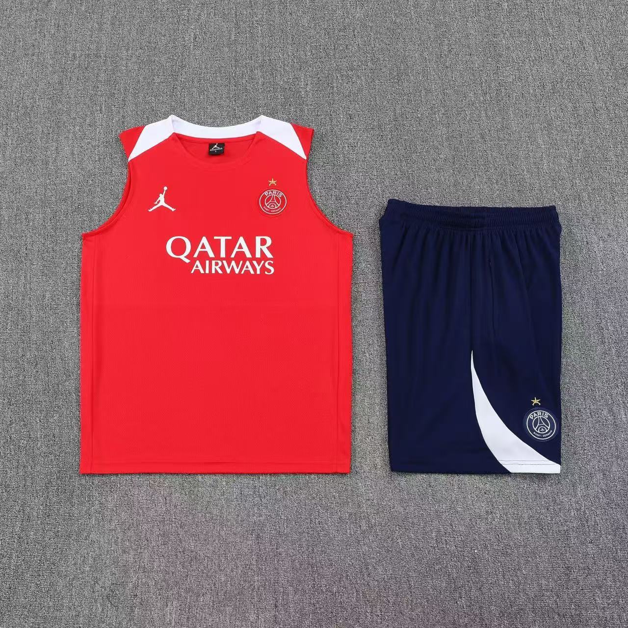 PSG Sleeveless Training Kit Red 2025/26 - With Star