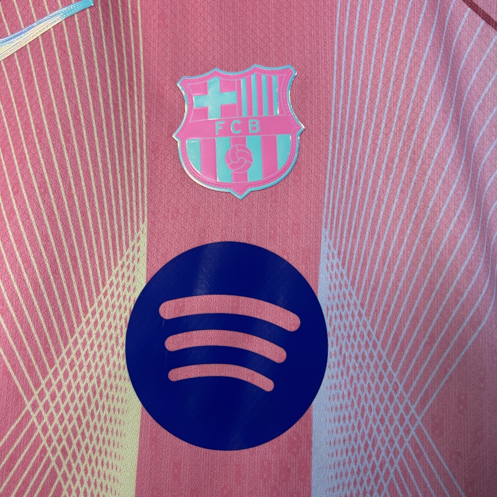 Barcelona Pink Special Edition Soccer Kids Kit Jersey+Shorts 2025/26