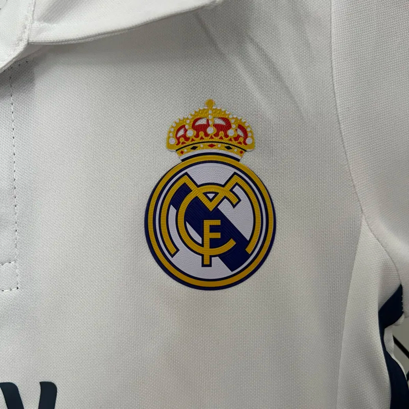 Real Madrid Retro Jersey Home Kids Kit Jersey+Shorts 2016/17