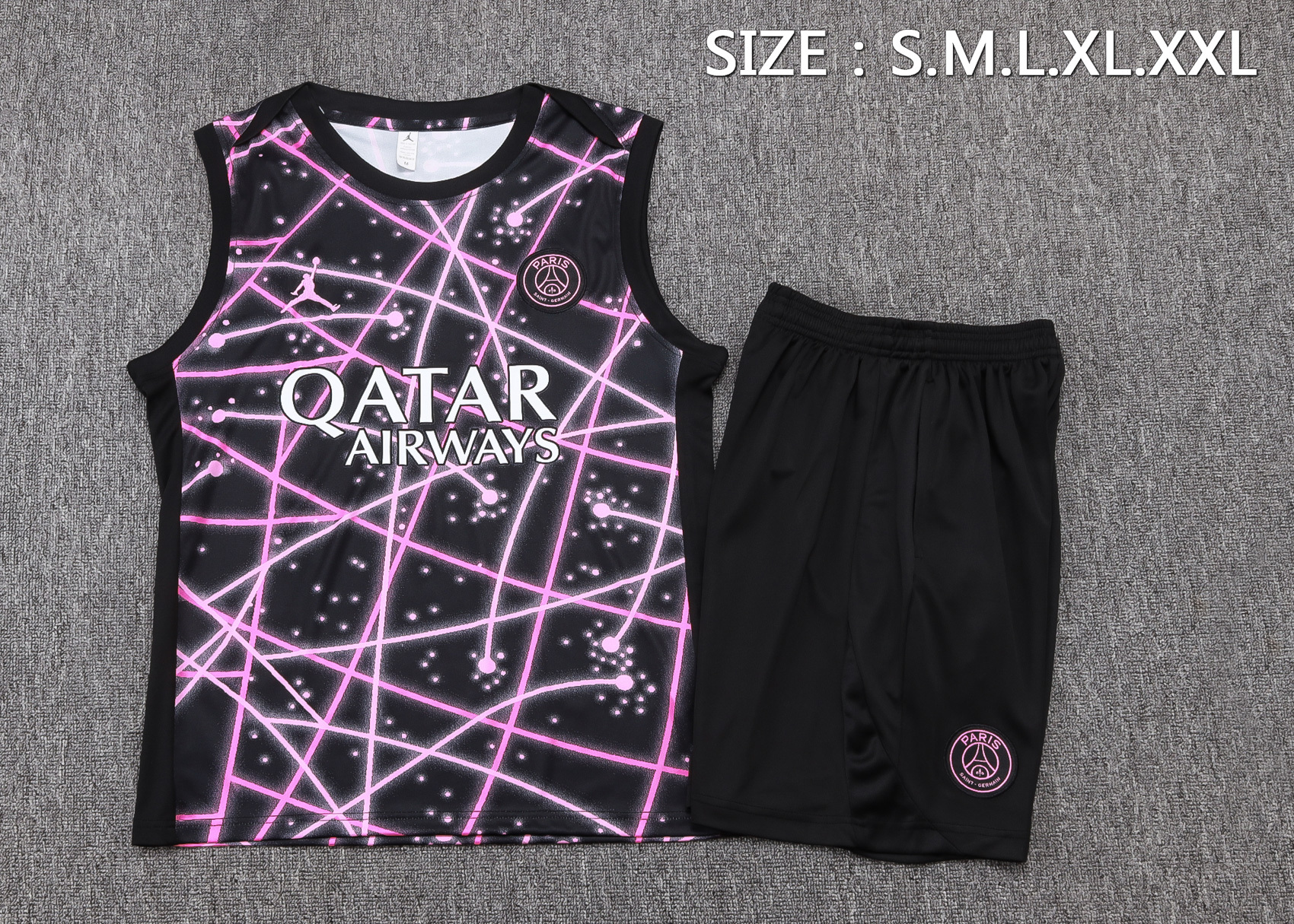 PSG Sleeveless Training Kit Black 2025/26