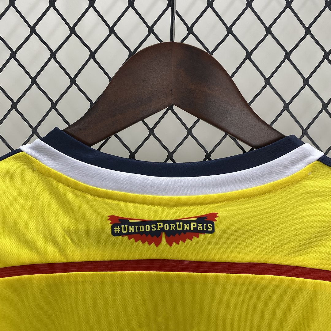 Colombia Retro Soccer Jersey Home Custom Shirt 2014
