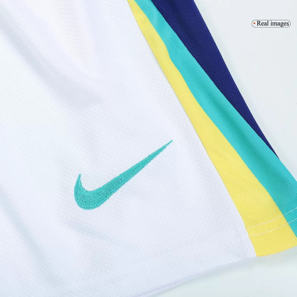 Brazil Away Soccer Uniform Kids Kit Jersey+Shorts Copa America 2024
