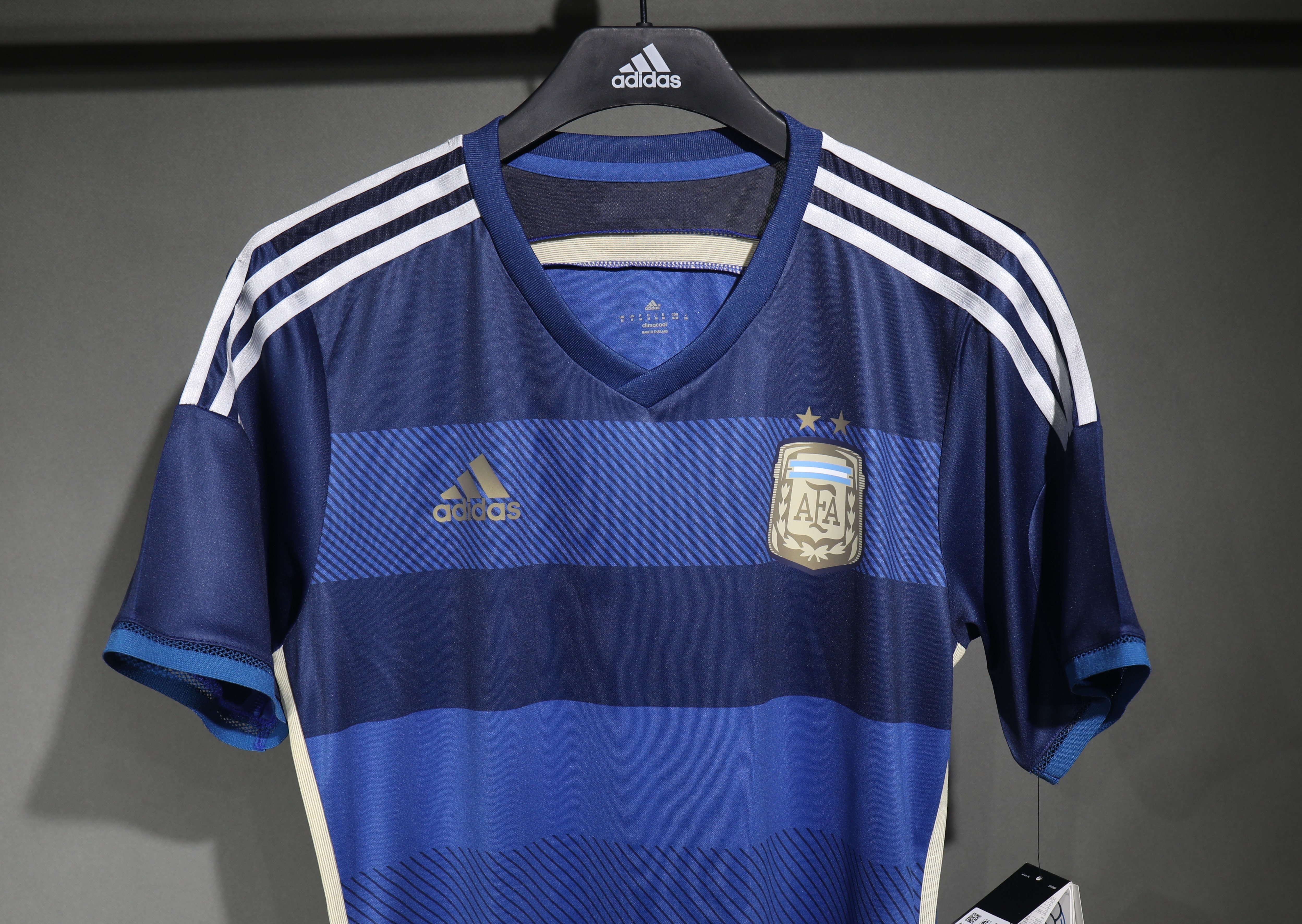 Argentina Retro Authentic Jersey Away Football Jersey World Cup 2014