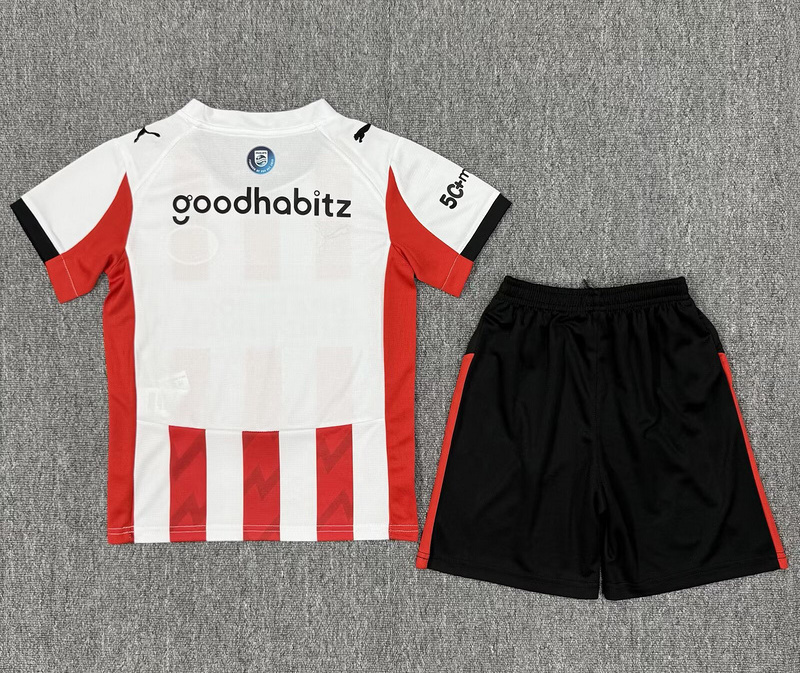 PSV Eindhoven Football Jersey Home Kids Kit Jersey+Shorts 2025/26
