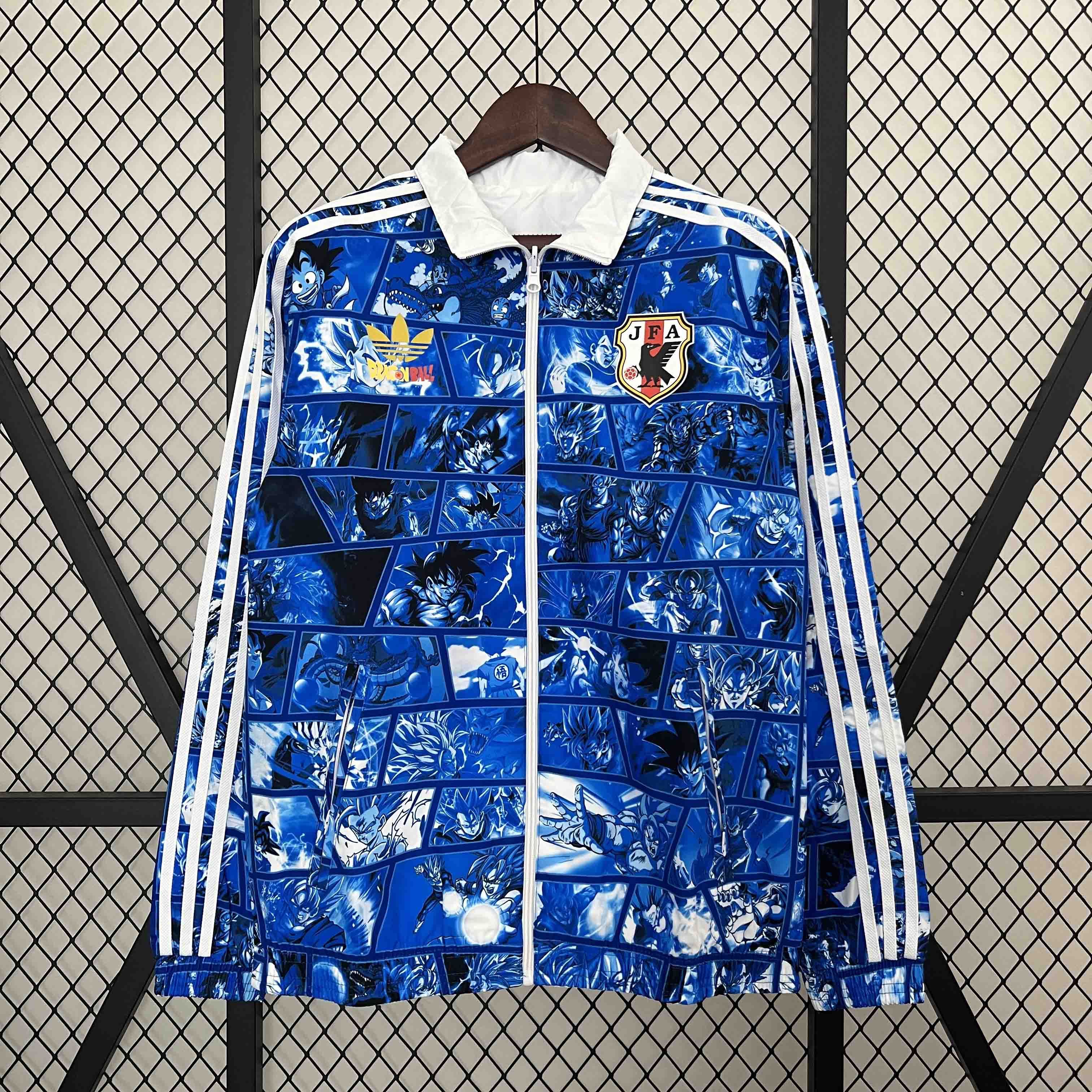 Japan Reversible Double-Sides Windbreaker Jacket White&Blue 2024