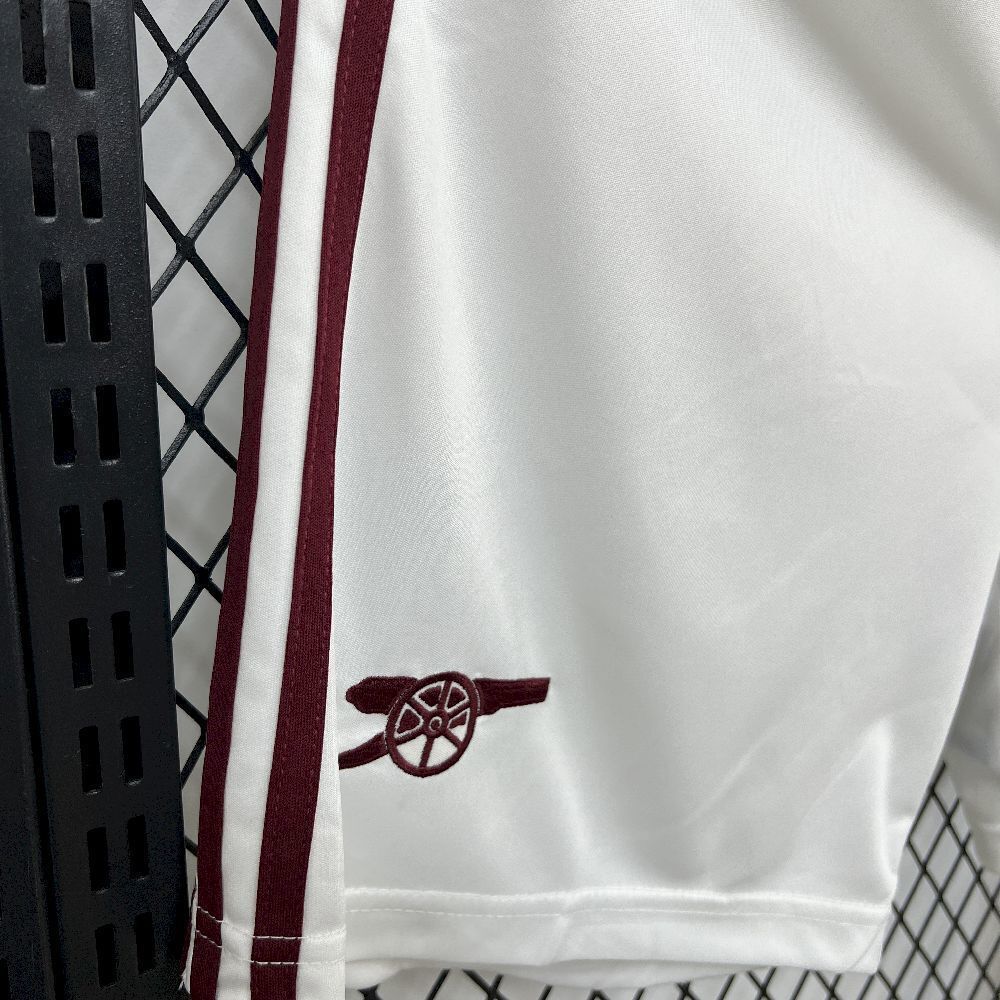 Arsenal Football Jersey White Custom Shorts 2025/26
