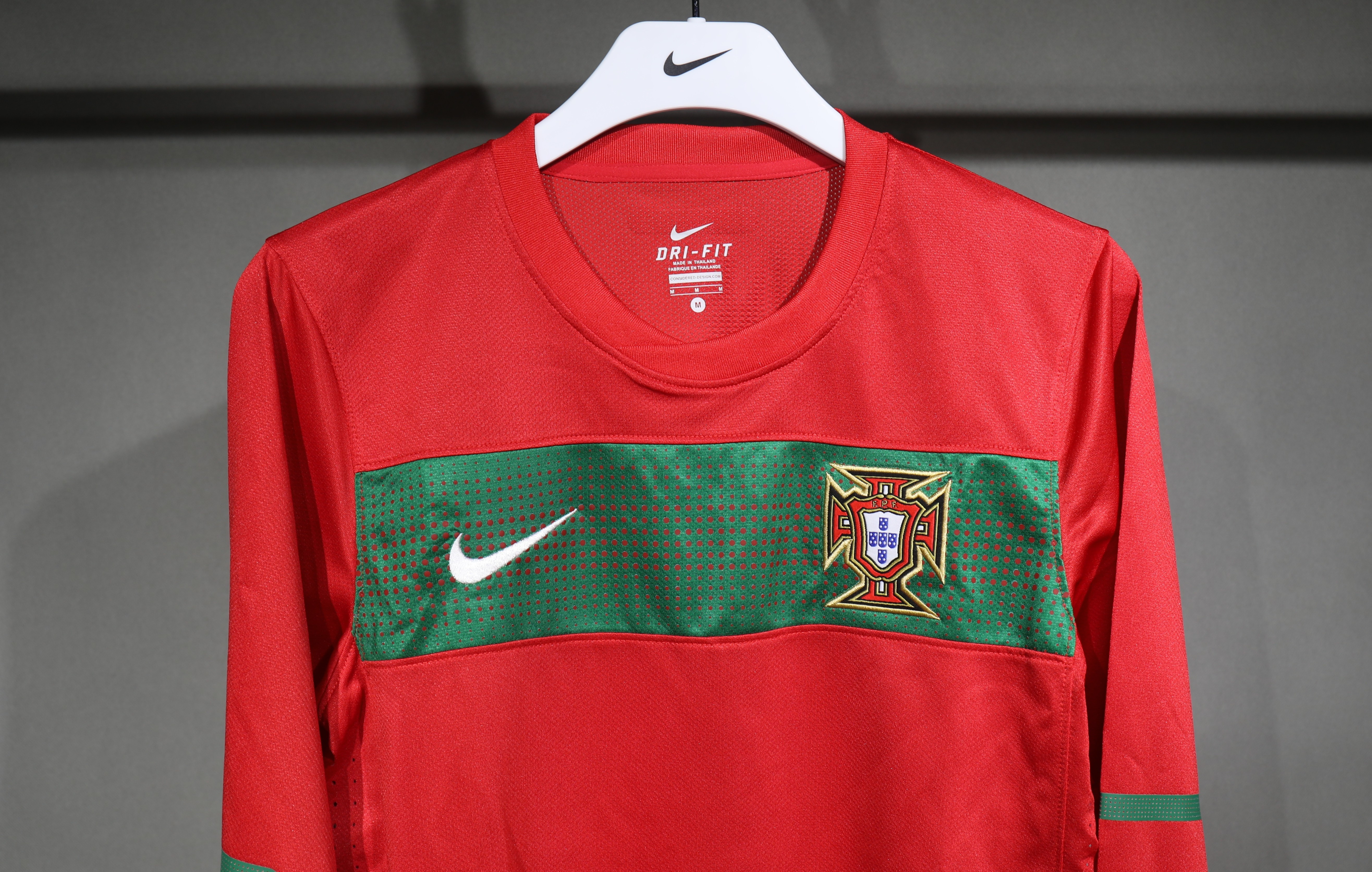 Portugal Retro Authentic Soccer Jersey Home Long Sleeve Shirt World Cup 2010