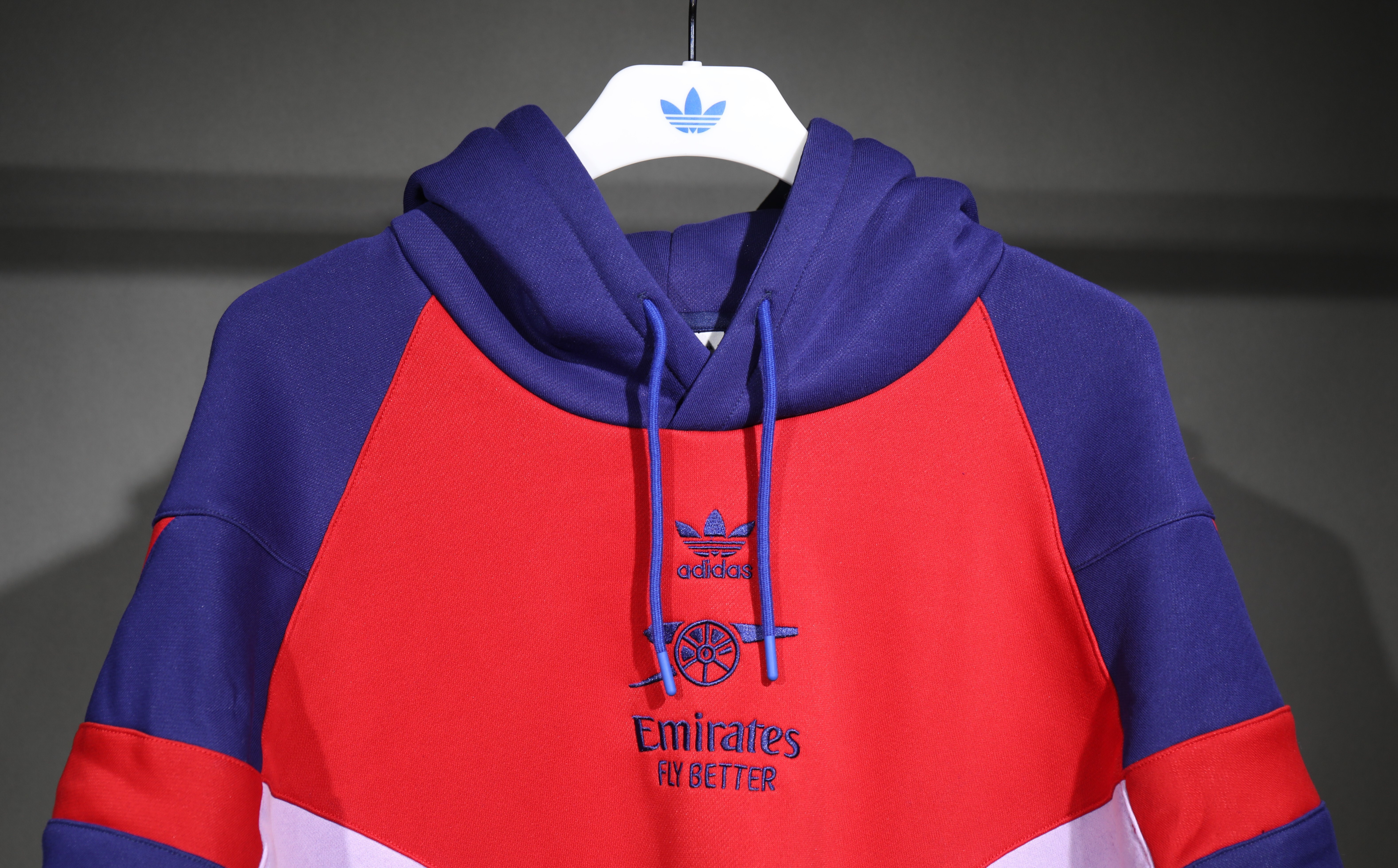 Arsenal Hoodie Training Kit Fleece-Lined Thick (Sweatshirt+Pants) Red&Blue 2025/26