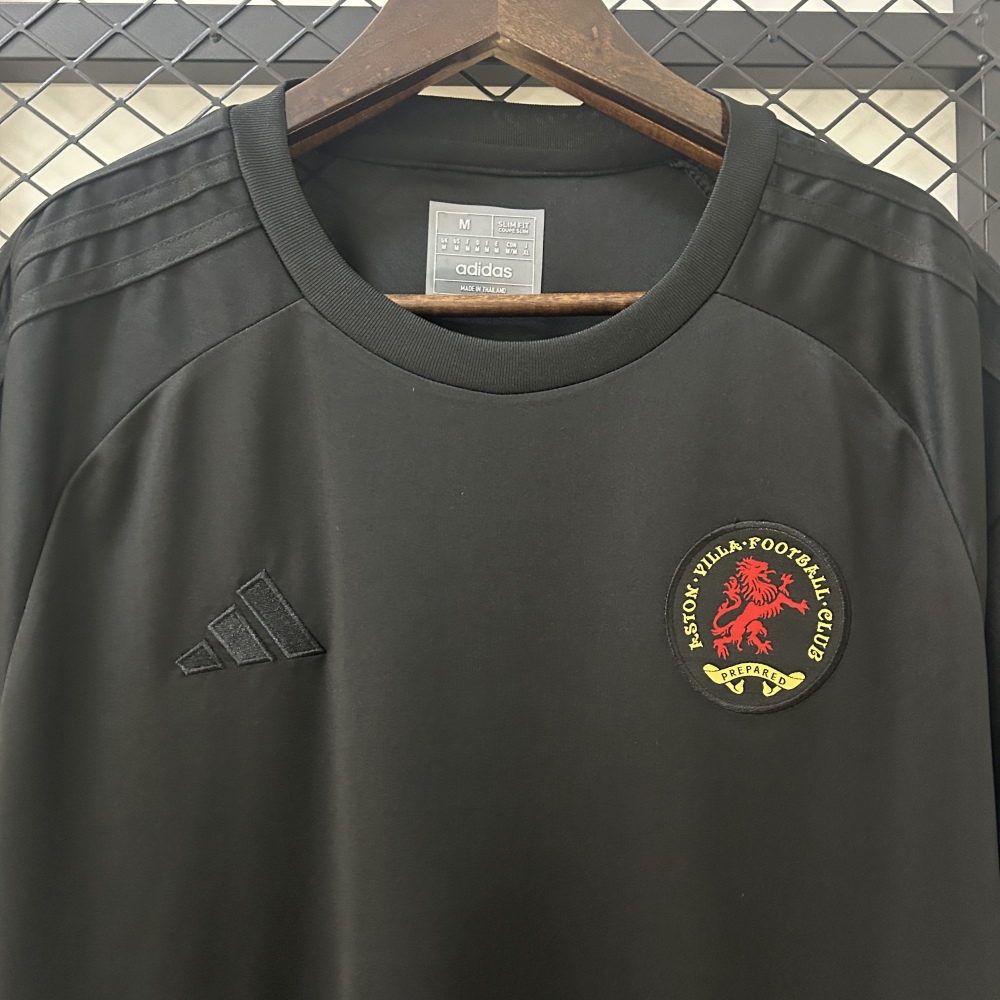 Aston Villa Football Jersey 125th Anniversary Black Custom Shirt 2025/26