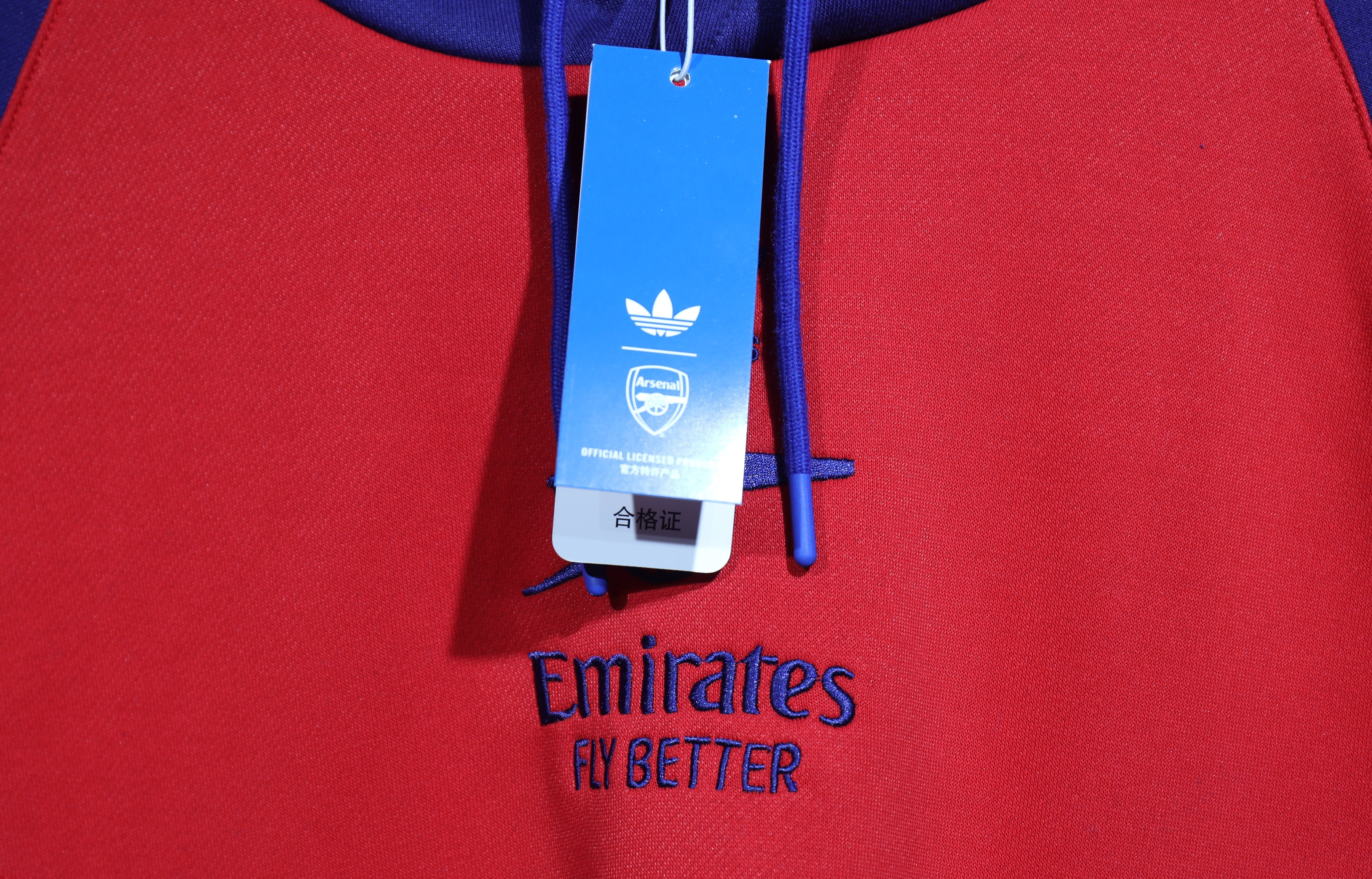 Arsenal Hoodie Training Kit Fleece-Lined Thick (Sweatshirt+Pants) Red&Blue 2025/26