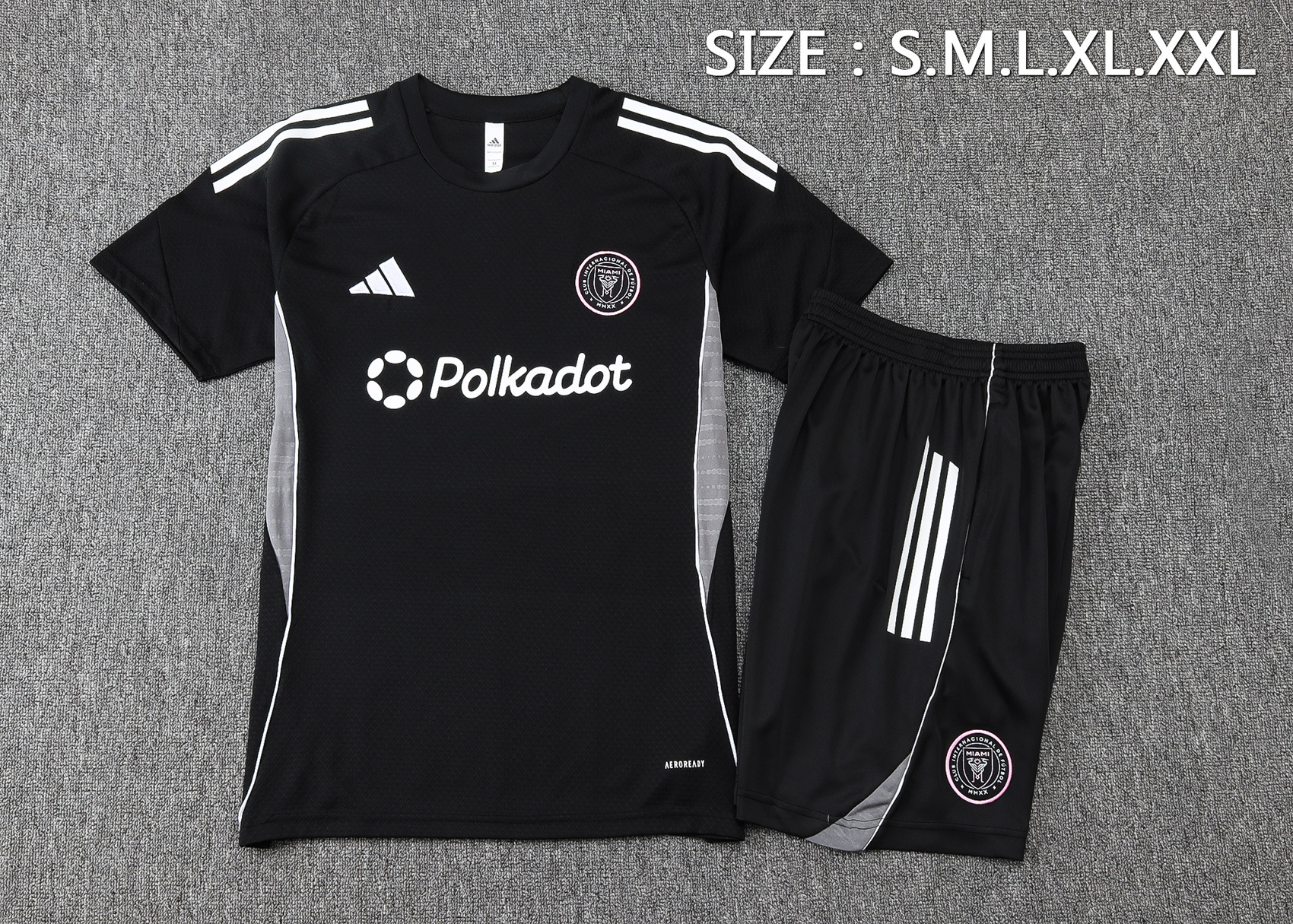 Inter Miami Training Jersey Kit Black 2025/26