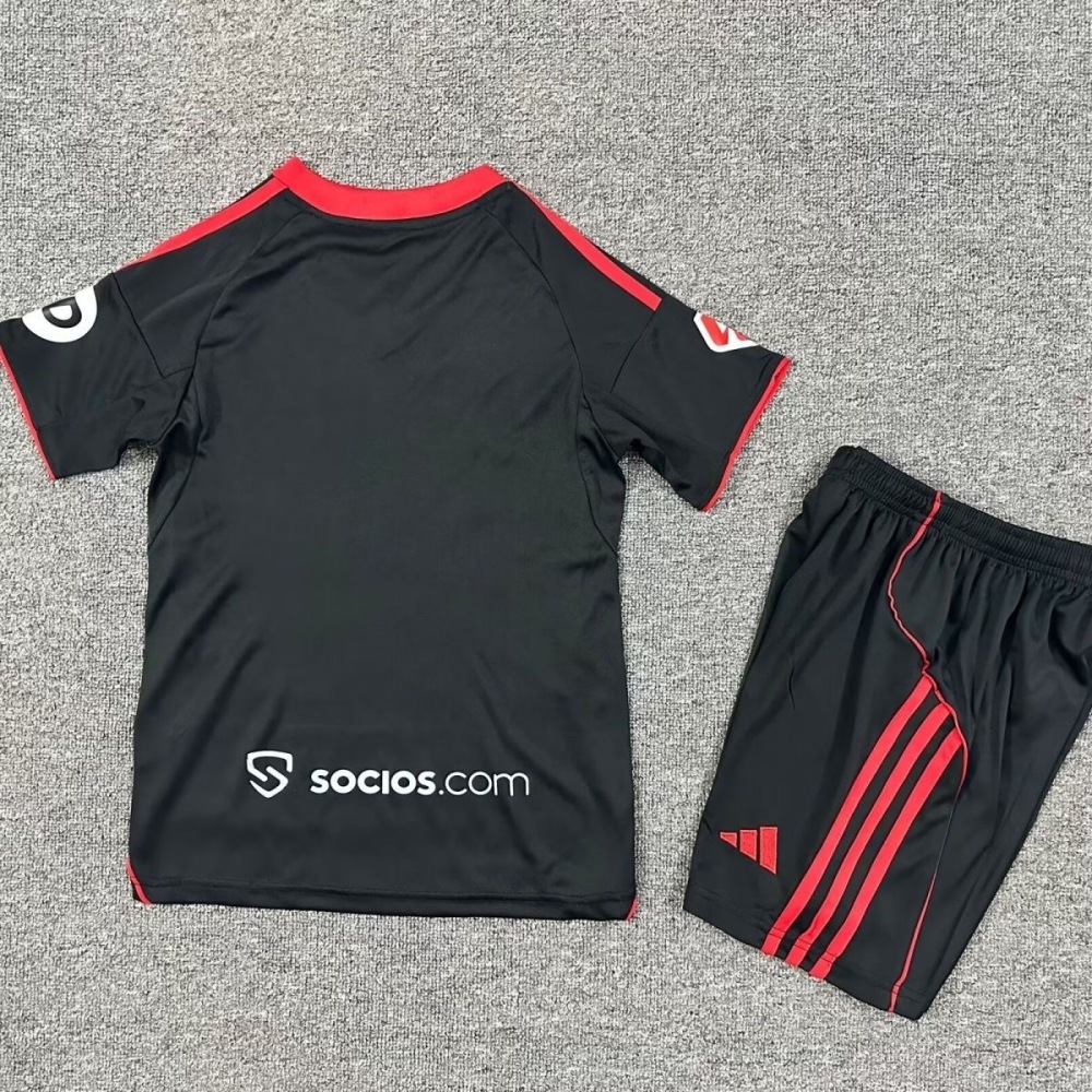 Sevilla FC Soccer Jersey Third Away Kids Kit Jersey+Shorts 2025/26