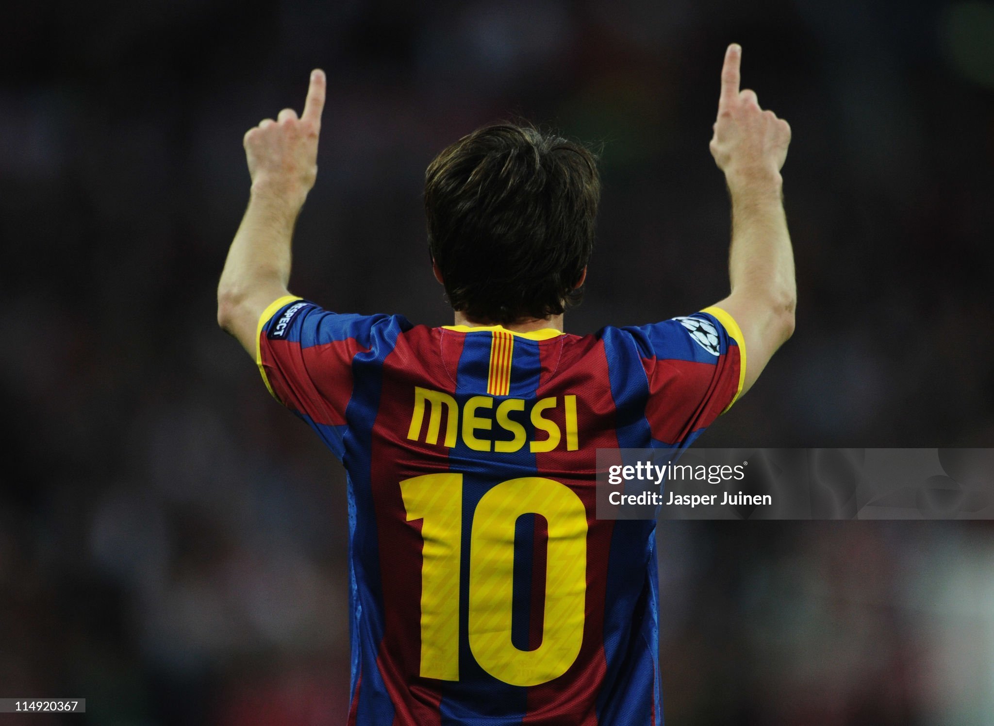 Authentic Barcelona Retro Jersey Home Long Sleeve Soccer Shirt 2010-11