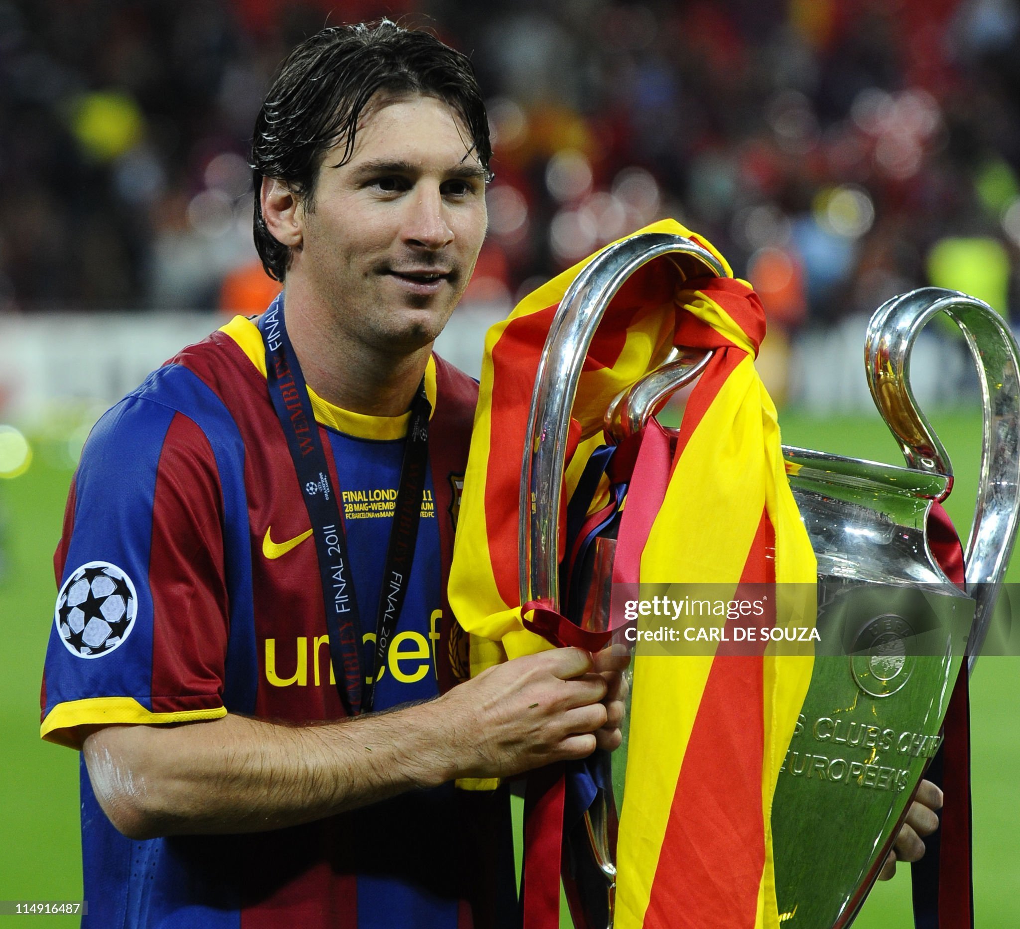 Authentic Barcelona Retro Jersey Home Long Sleeve Soccer Shirt 2010-11