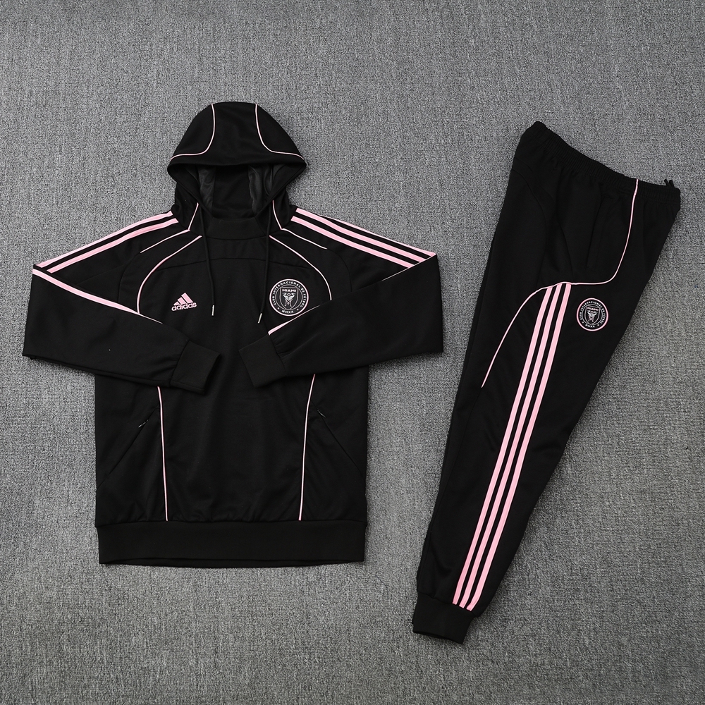 Inter Miami Hoodie Training Kit (Sweatshirt+Pants) Black 2025