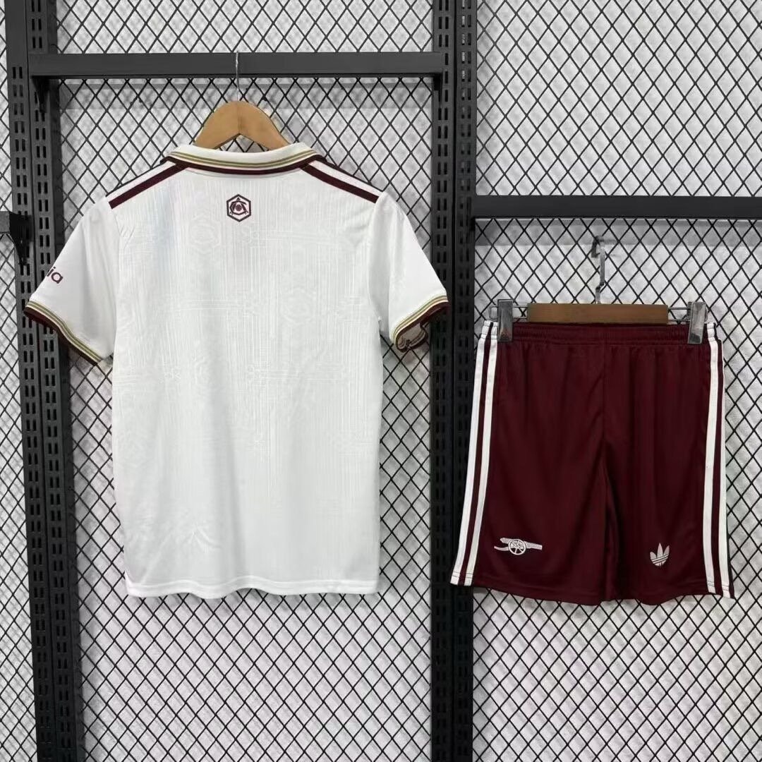 Arsenal Soccer Jersey Third Away Kids Kit Jersey+Shorts 2025/26